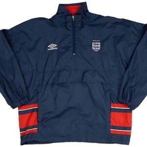 England Umbro 1998-00 Zip Drill Top Jacket Sz XL
